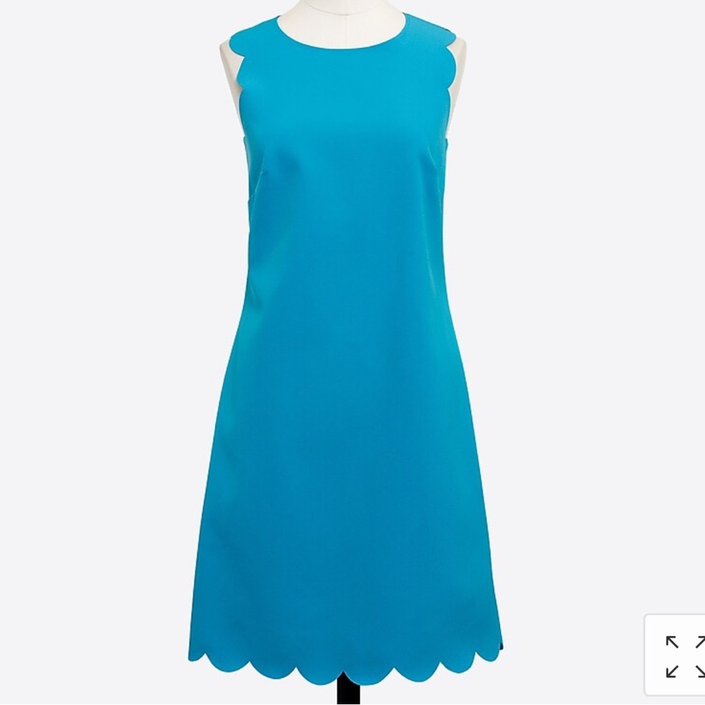 J.Crew Scalloped Shift Dress